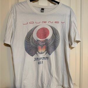 Gildan White Journey Graphic Tee